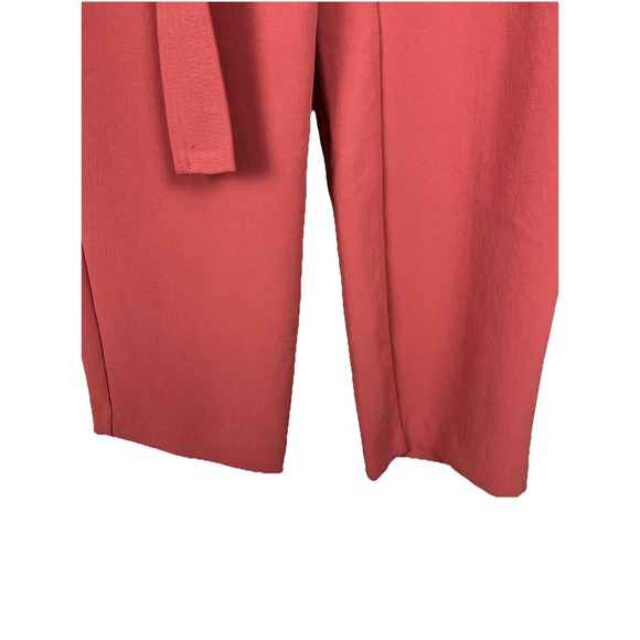 Aritzia Wilfred NWT Tie Front Pants Warm Sienna Red Rouge Sienna Chaud Women's 4 - Picture 4 of 11